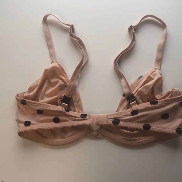 Victoria's secret intimates unlined nude polka dots bra 32C - Picture 4 of 5